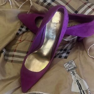 Women's Purple Suede Pumps